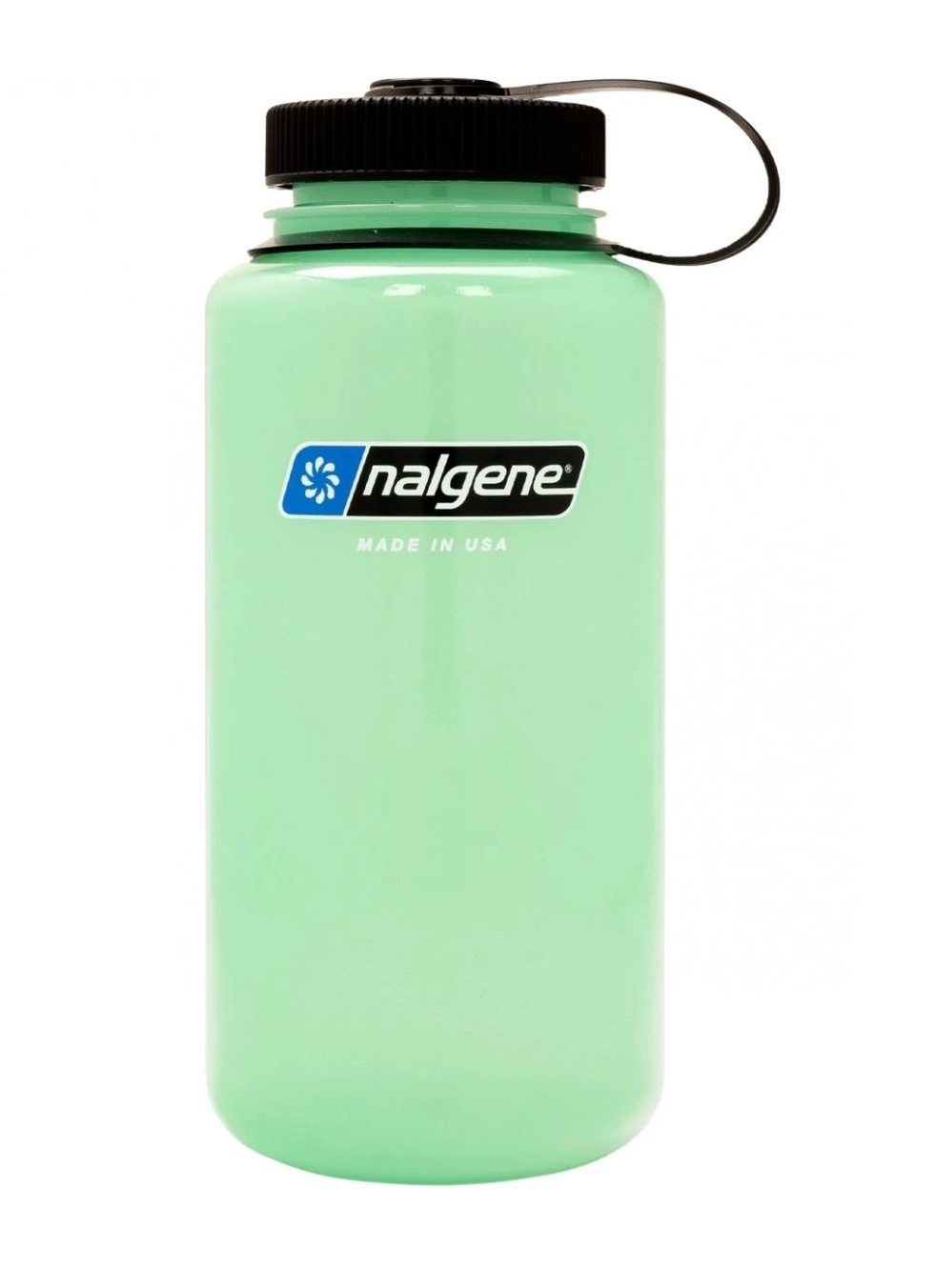 Nalgene wide mouth sustain 1000 ml. green glow