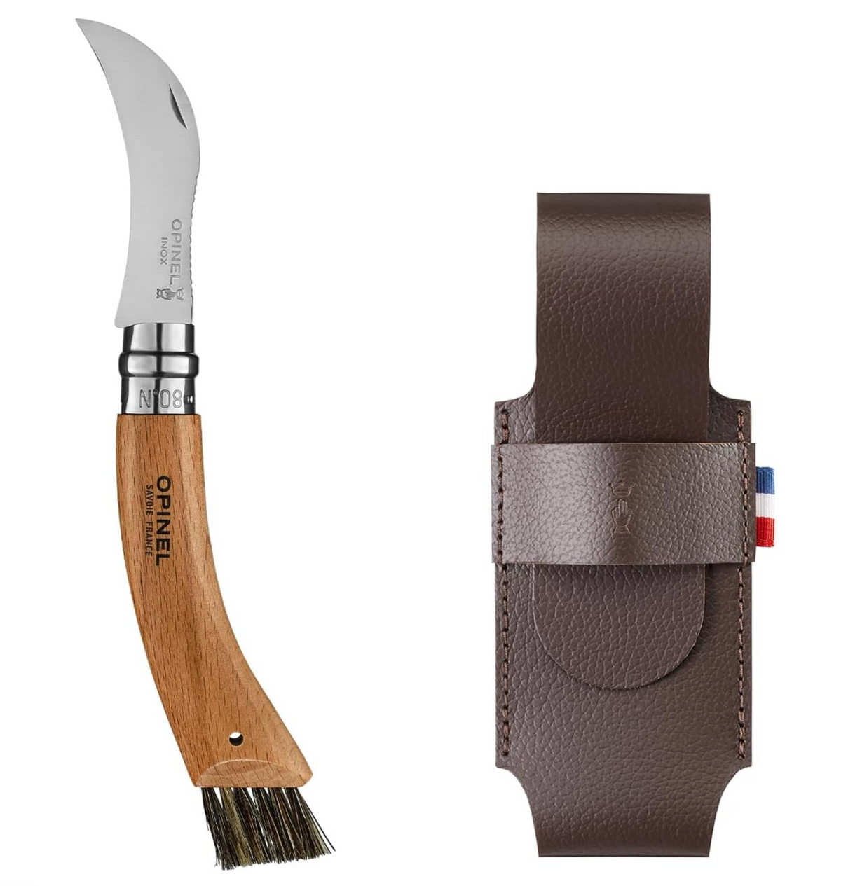 Opinel Svampekniv N°8 i Eg - gaveæske