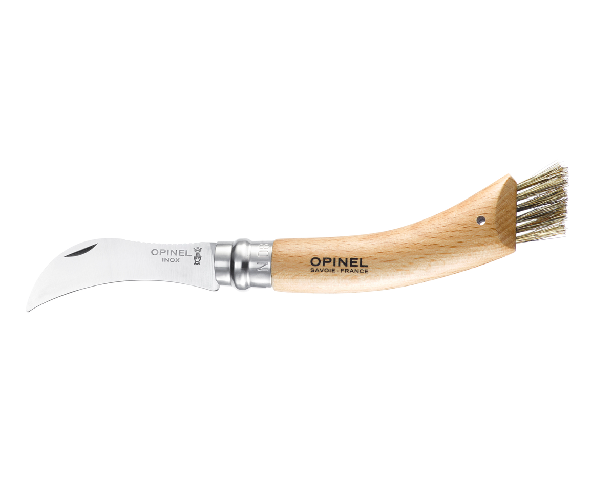 Opinel svampekniv no. 8 skæfte i bøg
