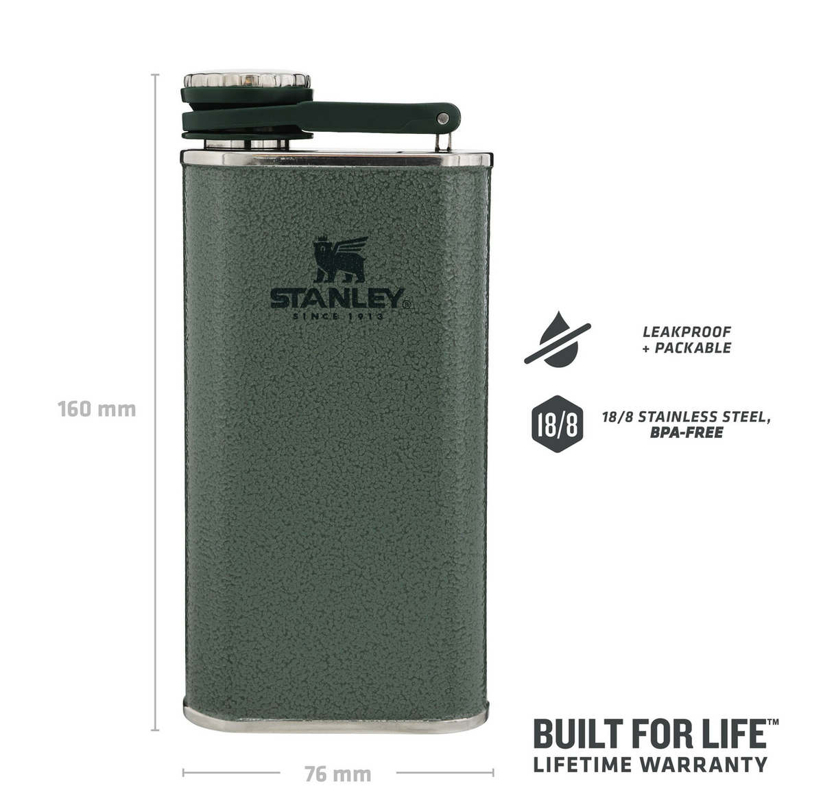 Stanley Classic Flask 230 ml. Lommelærke